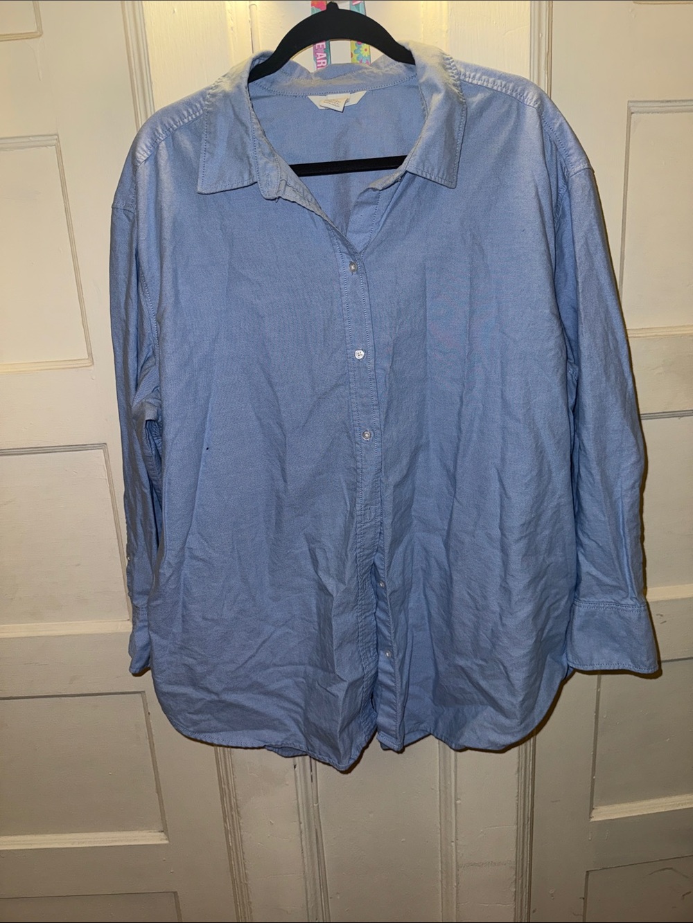 Classic Women's Light Blue Button-Down Shirt